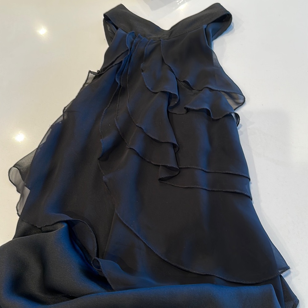 Mock neck work blouse